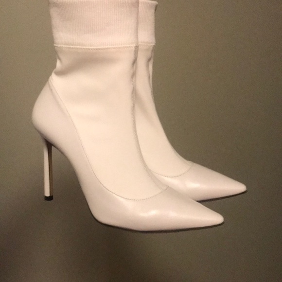 Jimmy Choo Shoes - I want choo sock Jimmy Choo Brandon white heels